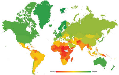 ND-GAIN Country Index Map